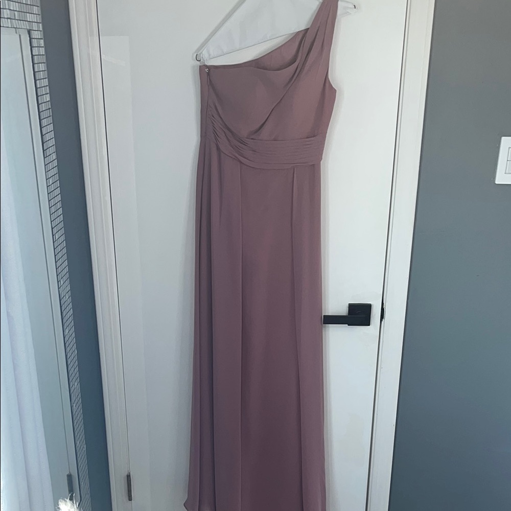 Azazie Pink One-Shoulder Asymmetrical Gown for Prom